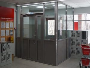 Алюминиевая дверь 1400×2200 мм. GFTD42205